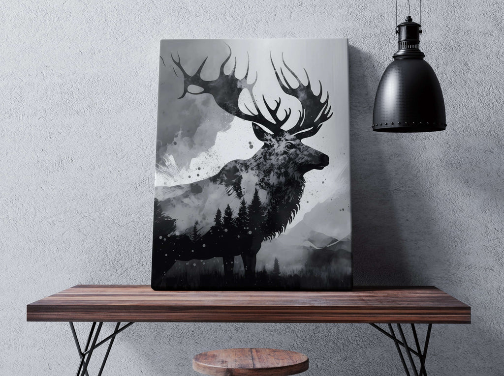 Elk Canvas Art Print, Elk Canvas Wall Art Prints Canada, Elk Print Art | Canvas wall art print by Wall Nostalgia. Custom canvas prints, made in Canada, large canvas prints, framed canvas prints, Wilderness Print, Outdoor Art Print, Wilderness Art, Canvas Art Prints, Elk Art Print, Elk Canvas Print, Wildlife Prints Art