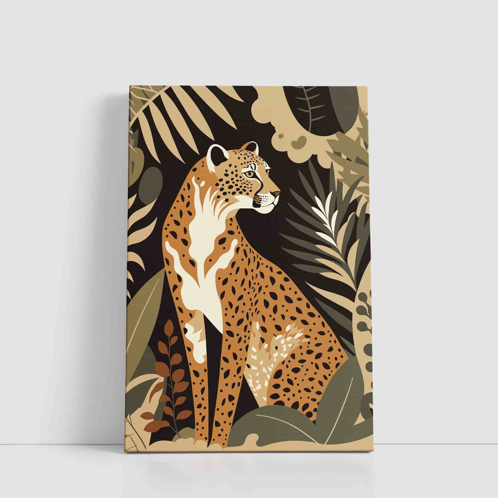 Cheetah Canvas Print | Canvas wall art print by Wall Nostalgia. Custom Canvas Prints, Made in Calgary, Canada | Large canvas prints, trendy wall art canada, jungle wall art canvas, cool wall art for living room, cool wall art for men, cool wall art for office, cool wall art prints, cool wall art designs, jungle art 