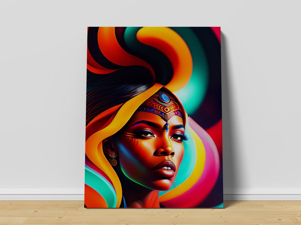 African Woman Print | African Woman Canvas wall art print by Wall Nostalgia. Custom Canvas Prints, Made in Calgary, Canada | Large canvas prints, framed canvas prints, African Woman Canvas Art, African Canvas Print, African Wall Art, African Print, African Canvas Art, African Canvas, African woman print, African Art