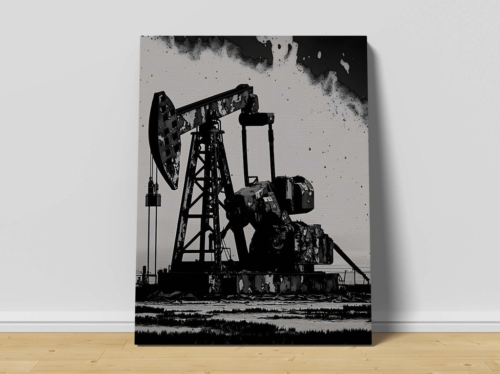 Oil and Gas Canvas Print Canada, Oil Rig Art Print, Oil and Gas Canvas | Canvas wall art print by Wall Nostalgia. Custom canvas prints, large canvas prints, framed canvas prints, Oil and Gas Canvas Wall Art Print | Oil Rig Art, Oil Rig Painting, Oil and Gas Art, Oil and Gas Decor, Oil and Gas Print, Oil Gas Painting