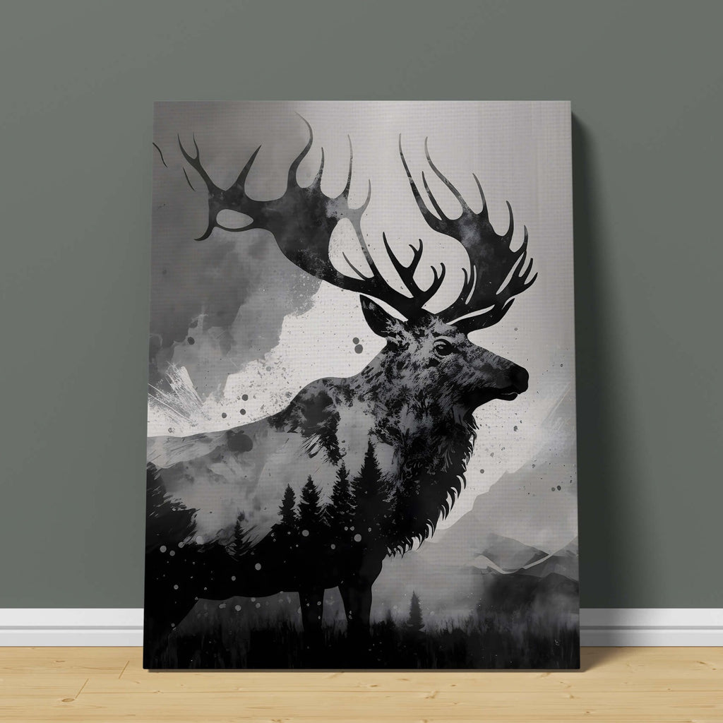 Elk Canvas Art Print, Elk Canvas Wall Art Prints Canada, Elk Print Art | Canvas wall art print by Wall Nostalgia. Custom canvas prints, made in Canada, large canvas prints, framed canvas prints, Wilderness Print, Outdoor Art Print, Wilderness Art, Canvas Art Prints, Elk Art Print, Elk Canvas Print, Wildlife Prints Art