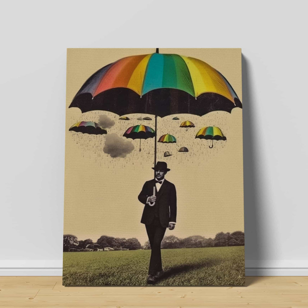 Rainbow Surrealism Canvas Print | Canvas wall art print by Wall Nostalgia. Custom Canvas Prints, Made in Calgary, Canada | Large canvas prints, LGBTQ Canvas Art Print, lgbtq canvas wall art print, lgbtq art, lgbtq gifts, lgbtq wall art, gay art, gay wall art, gay print, gay art print, gay canvas art prints, gay canvas