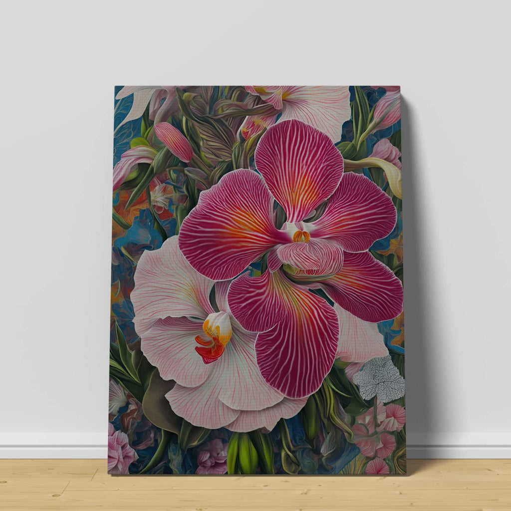 Pink Orchid Canvas Wall Art Print | Canvas wall art print by Wall Nostalgia. Custom Canvas Prints, Made in Calgary, Canada | Large canvas prints, Orchid Canvas Print | Orchid Print, Orchid Art Print, Flower Canvas Art, Flower Canvas Prints, Flower Canvas Wall Art, Orchid Flower Canvas, Pink Orchard, Flower Canvas Art