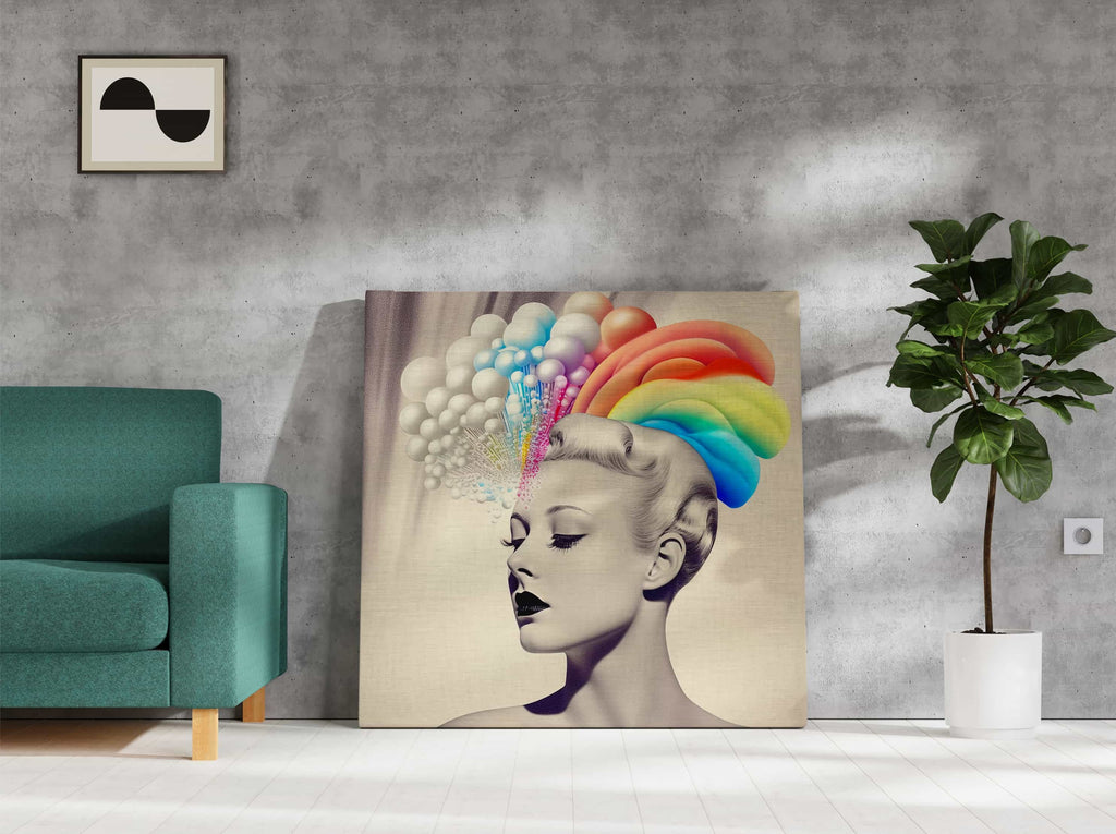 Surrealism Wall Art Canvas Print | Canvas wall art print by Wall Nostalgia. Custom Canvas Prints, Made in Calgary, Canada | Large canvas prints, canvas wall art canada, canvas prints canada, canvas art canada, LGBTQ wall art, lgbtq art, lgbtq prints, lgbtq art print, gay art print, gay wall art, gay print, pride art 