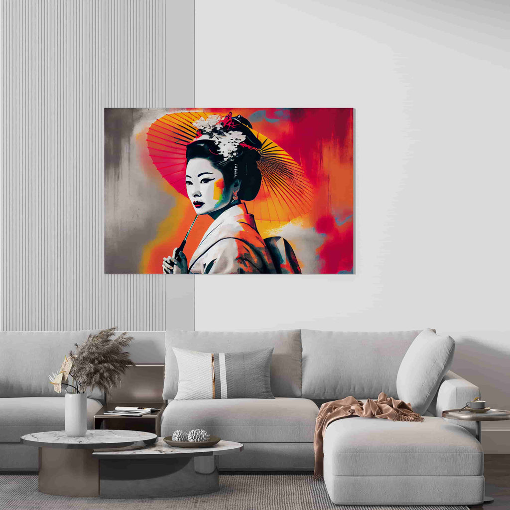 Japanese Geisha Canvas Print | Canvas wall art print by Wall Nostalgia. Custom Canvas Prints, Made in Calgary, Canada | Large canvas prints, framed canvas prints, Geisha Canvas Wall Art | Geisha Wall Art, Geisha Print, Geisha Art, Geisha Poster, Geisha Artwork, Geisha Canvas, Japanese Geisha Wall Art, Japanese Geisha 