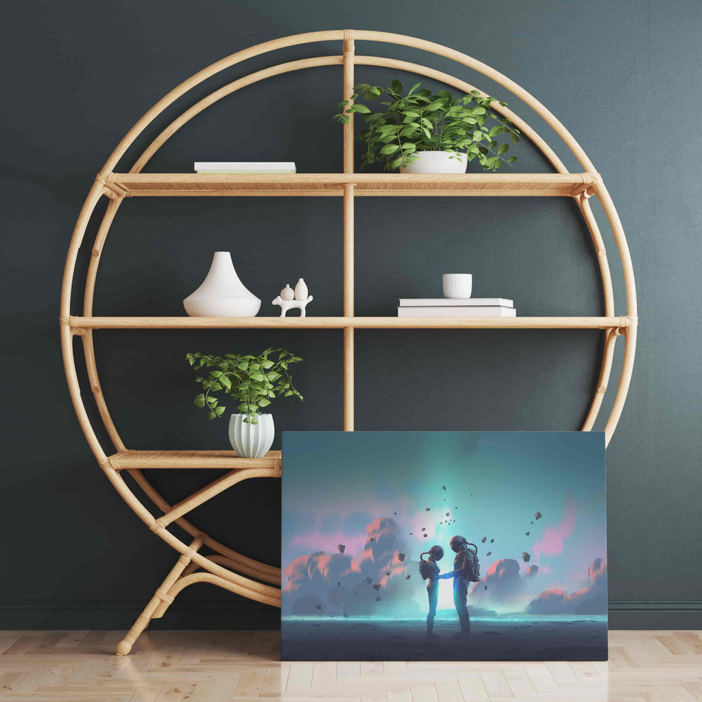 Astronaut Art Print | Astronaut canvas wall art print by Wall Nostalgia. Custom Canvas Prints, Made in Calgary, Canada | Large canvas prints, custom canvas prints Canada, Astronaut Wall Art, Astronaut Canvas Art, Astronaut Canvas Print, Trendy wall art for bedroom, Trendy wall art 2024, popular wall art prints Canada