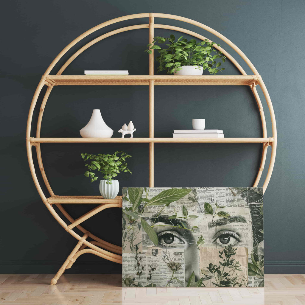 Enchanted Garden Canvas Art Print | Canvas wall art print by Wall Nostalgia. Custom Canvas Prints, Made in Canada | Wall Art Canada, Canvas Art Canada, Large canvas prints Canada, Wall Art for Living Room, Wall Art for Office, Wall Art for Bedroom, Canvas Prints Canada, unique wall art prints canada, trendy wall art prints, girl wall art, feminine wall art, custom canvas prints, custom photo canvas, apartment decor