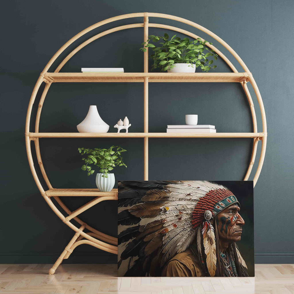 Native American Canvas Art Print | Canvas wall art print by Wall Nostalgia. Custom Canvas Prints, Made in Canada | Wall Art Canada, Canvas Art Canada, Large canvas prints Canada, Wall Art for Living Room, Wall Art for Office, Wall Art for Bedroom, Canvas Prints Canada,  Indigenous Canvas Art Prints Canada, native american art prints, native american wall art prints, native american canvas art prints, indigeous art prints