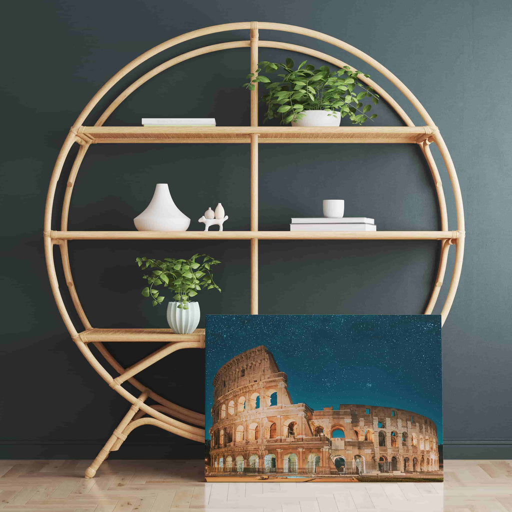 Rome Colosseum Canvas Print | Canvas wall art print by Wall Nostalgia. Custom Canvas Prints, Made in Calgary, Canada | Large canvas prints, framed canvas prints, Rome Canvas Print, Colosseum Print, Colosseum Travel Print, Rome Print, Rome Wall Art, Rome Canvas, Rome Colosseum Print, Italy Canvas Print, Italy Art Print