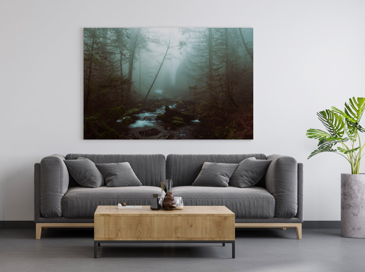 Foggy Forest Canvas Print Foggy Tree Canvas Wall Art Prints Canada
