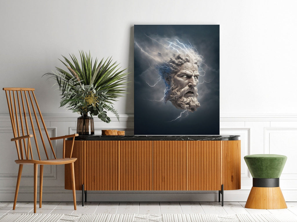 Greek God Print | Canvas wall art print by Wall Nostalgia. FREE SHIPPING on all orders. Custom Canvas Prints, Made in Calgary, Canada | Large canvas prints, framed canvas prints, Greek god canvas print | Greek print, Greek god print, Greek god art, Greek god canvas, Greek wall art, Greek statue print, Greek mythology