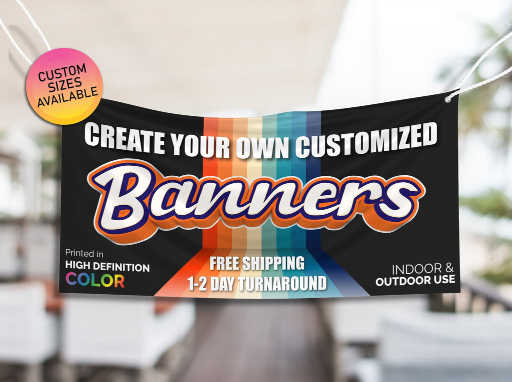 Create Your Own Custom Banner, Personalized Banner, Vinyl Banner Canada ...
