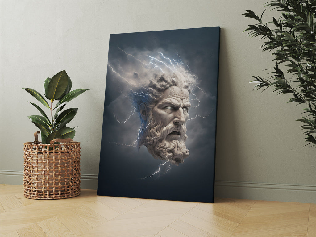 Greek God Print | Canvas wall art print by Wall Nostalgia. FREE SHIPPING on all orders. Custom Canvas Prints, Made in Calgary, Canada | Large canvas prints, framed canvas prints, Greek god canvas print | Greek print, Greek god print, Greek god art, Greek god canvas, Greek wall art, Greek statue print, Greek mythology
