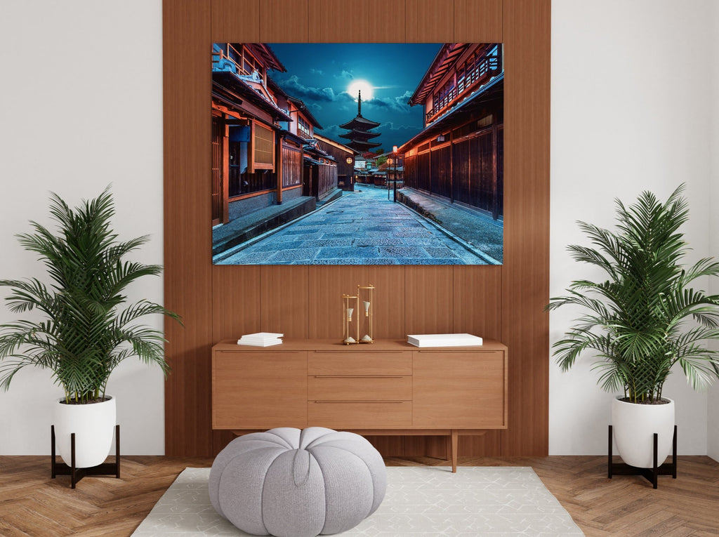 Tokyo Nights Canvas Art Print | Canvas wall art print by Wall Nostalgia. FREE SHIPPING on all orders. Custom Canvas Prints, Made in Calgary, Canada | Large canvas prints, framed canvas prints, Tokyo Canvas Art Print | Tokyo Print, Japan Print, Japan Canvas, Pagoda Art Print, Tokyo Art Print, Japanese Wall Art Canvas