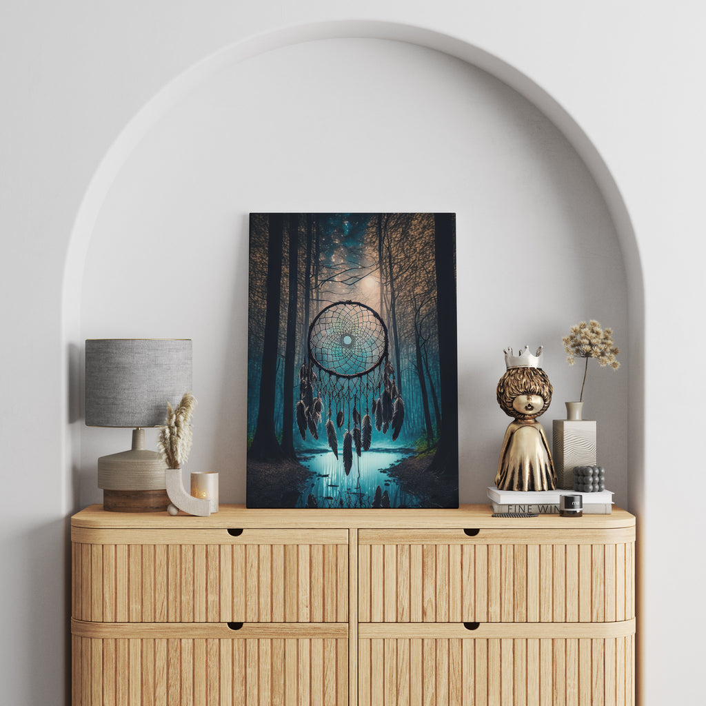 Dream Catcher Print | Canvas wall art print by Wall Nostalgia. FREE SHIPPING on all orders. Custom Canvas Prints, Made in Calgary, Canada | Large canvas prints, framed canvas prints, Dreamcatcher Print, Canvas wall art, Dream catcher print, Dream catcher wall art, Dream catcher wall hanging, Dreamcatcher canvas print