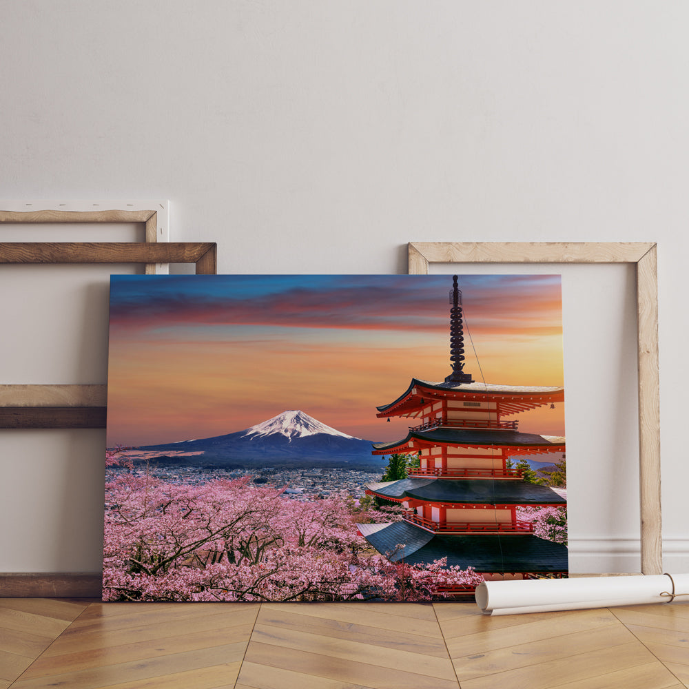 Mount Fuji Print | Canvas wall art print by Wall Nostalgia. FREE SHIPPING on all orders. Custom Canvas Prints, Made in Calgary, Canada | Large canvas prints, framed canvas prints, Mount Fuji Print Canvas Wall Art | Japan print, Mount Fuji wall art, Mount fuji canvas, Mt fuji print, Mt fuji wall art, Japan canvas art