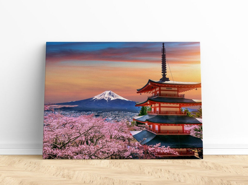 Mount Fuji Print | Canvas wall art print by Wall Nostalgia. FREE SHIPPING on all orders. Custom Canvas Prints, Made in Calgary, Canada | Large canvas prints, framed canvas prints, Mount Fuji Print Canvas Wall Art | Japan print, Mount Fuji wall art, Mount fuji canvas, Mt fuji print, Mt fuji wall art, Japan canvas art