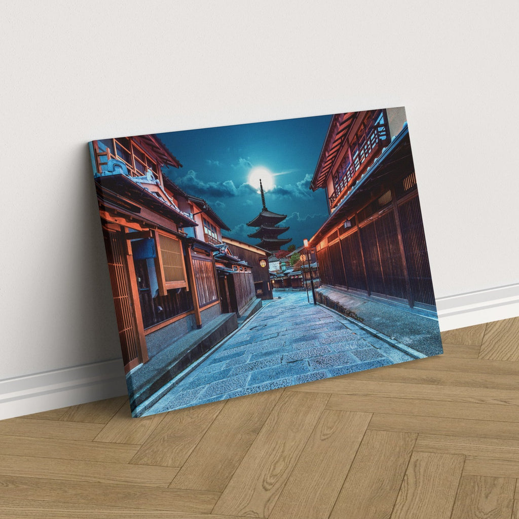 Tokyo Nights Canvas Art Print | Canvas wall art print by Wall Nostalgia. FREE SHIPPING on all orders. Custom Canvas Prints, Made in Calgary, Canada | Large canvas prints, framed canvas prints, Tokyo Canvas Art Print | Tokyo Print, Japan Print, Japan Canvas, Pagoda Art Print, Tokyo Art Print, Japanese Wall Art Canvas