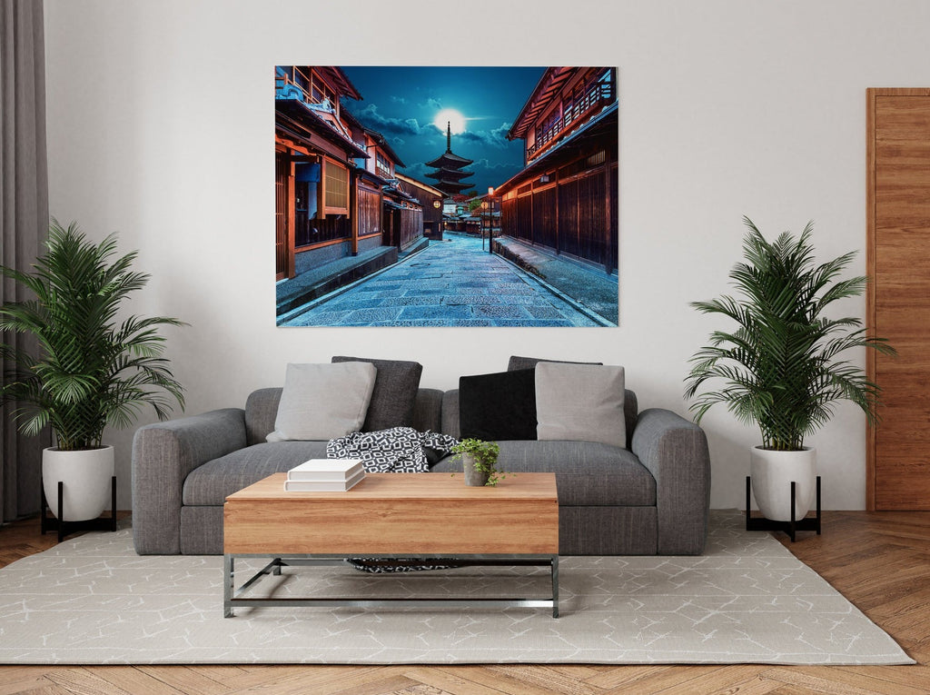 Tokyo Nights Canvas Art Print | Canvas wall art print by Wall Nostalgia. FREE SHIPPING on all orders. Custom Canvas Prints, Made in Calgary, Canada | Large canvas prints, framed canvas prints, Tokyo Canvas Art Print | Tokyo Print, Japan Print, Japan Canvas, Pagoda Art Print, Tokyo Art Print, Japanese Wall Art Canvas