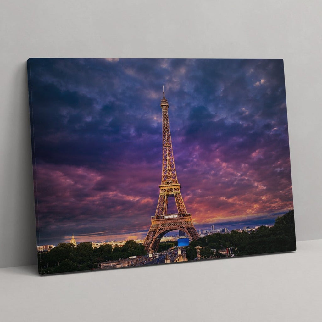 Eiffel Tower Print | Canvas wall art print by Wall Nostalgia. FREE SHIPPING on all orders. Custom Canvas Prints, Made in Calgary, Canada, Large canvas prints, framed canvas prints, Eiffel Tower Print Canvas Wall Art, Paris print, Eiffel tower canvas, Paris canvas print, Paris canvas, Eiffel tower picture wall art print