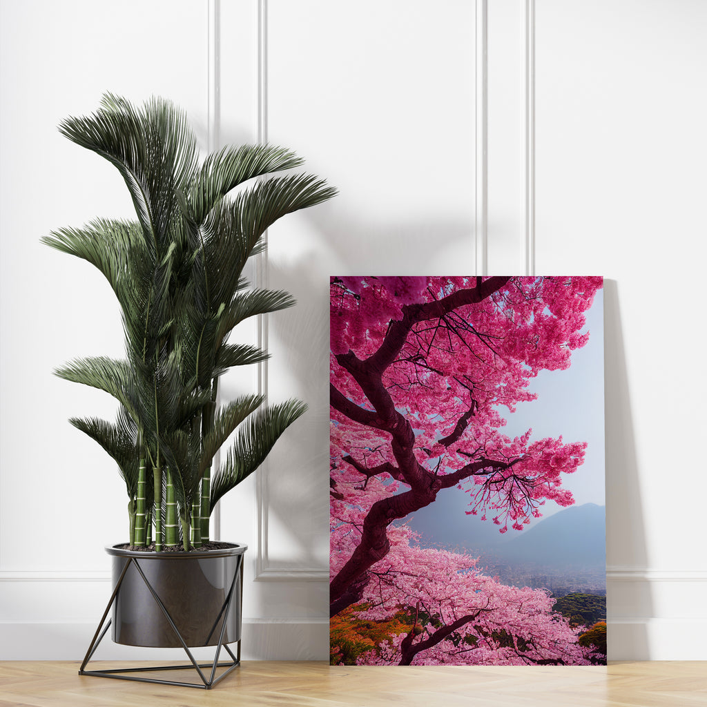 Cherry Blossom Tree Print | Canvas wall art print by Wall Nostalgia. FREE SHIPPING on all orders. Custom Canvas Prints, Made in Calgary, Canada | Large canvas prints, framed canvas prints, Cherry Blossom Canvas Art Print, Cherry Blossom Art Print, Cherry Blossom Canvas Wall Art, Cherry Blossom Print, Cherry Blossoms