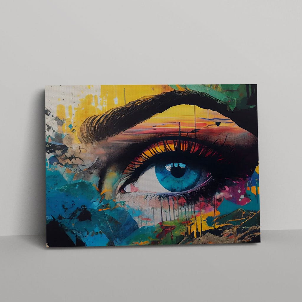 Graffiti Eye Print | Canvas wall art print by Wall Nostalgia. FREE SHIPPING on all orders. Custom Canvas Prints, Made in Calgary, Canada, Large canvas prints, framed canvas prints, Graffiti Print Eye Canvas Wall Art, Graffiti print, Graffiti canvas, Graffiti wall art, Graffiti canvas art, Graffiti canvas wall art print