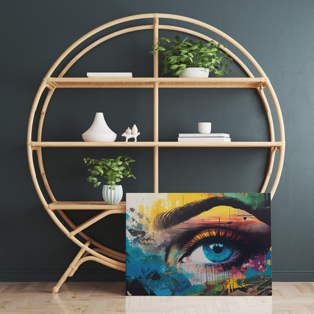 Graffiti Eye Print | Canvas wall art print by Wall Nostalgia. FREE SHIPPING on all orders. Custom Canvas Prints, Made in Calgary, Canada, Large canvas prints, framed canvas prints, Graffiti Print Eye Canvas Wall Art, Graffiti print, Graffiti canvas, Graffiti wall art, Graffiti canvas art, Graffiti canvas wall art print