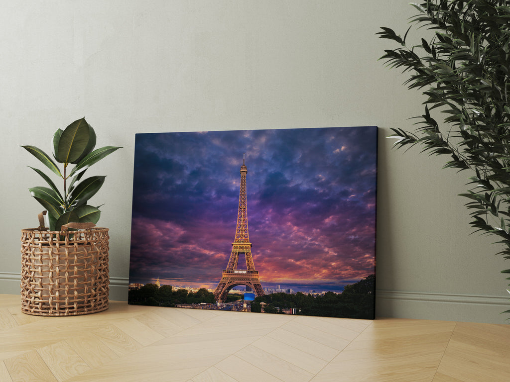 Eiffel Tower Print | Canvas wall art print by Wall Nostalgia. FREE SHIPPING on all orders. Custom Canvas Prints, Made in Calgary, Canada, Large canvas prints, framed canvas prints, Eiffel Tower Print Canvas Wall Art, Paris print, Eiffel tower canvas, Paris canvas print, Paris canvas, Eiffel tower picture wall art print