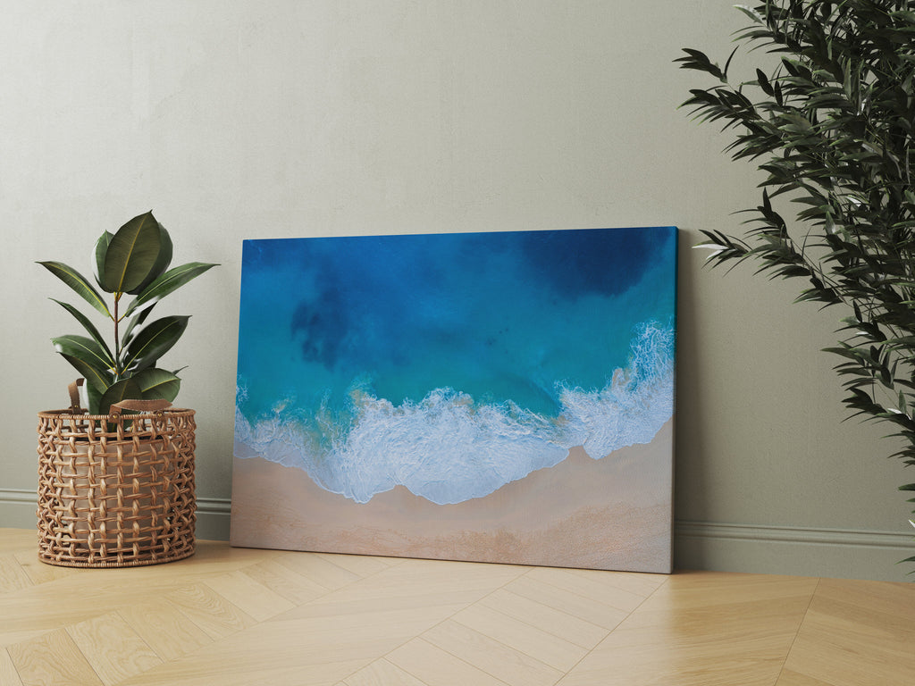 Ocean Wave Print | Canvas wall art print by Wall Nostalgia. FREE SHIPPING on all orders. Custom Canvas Prints, Made in Calgary, Canada | Large canvas prints, framed canvas prints, Wave Print Canvas Wall Art | Canvas print, Ocean print, Wave canvas, Ocean canvas, Wave wall print, Ocean wall print, Beach print, Beach art