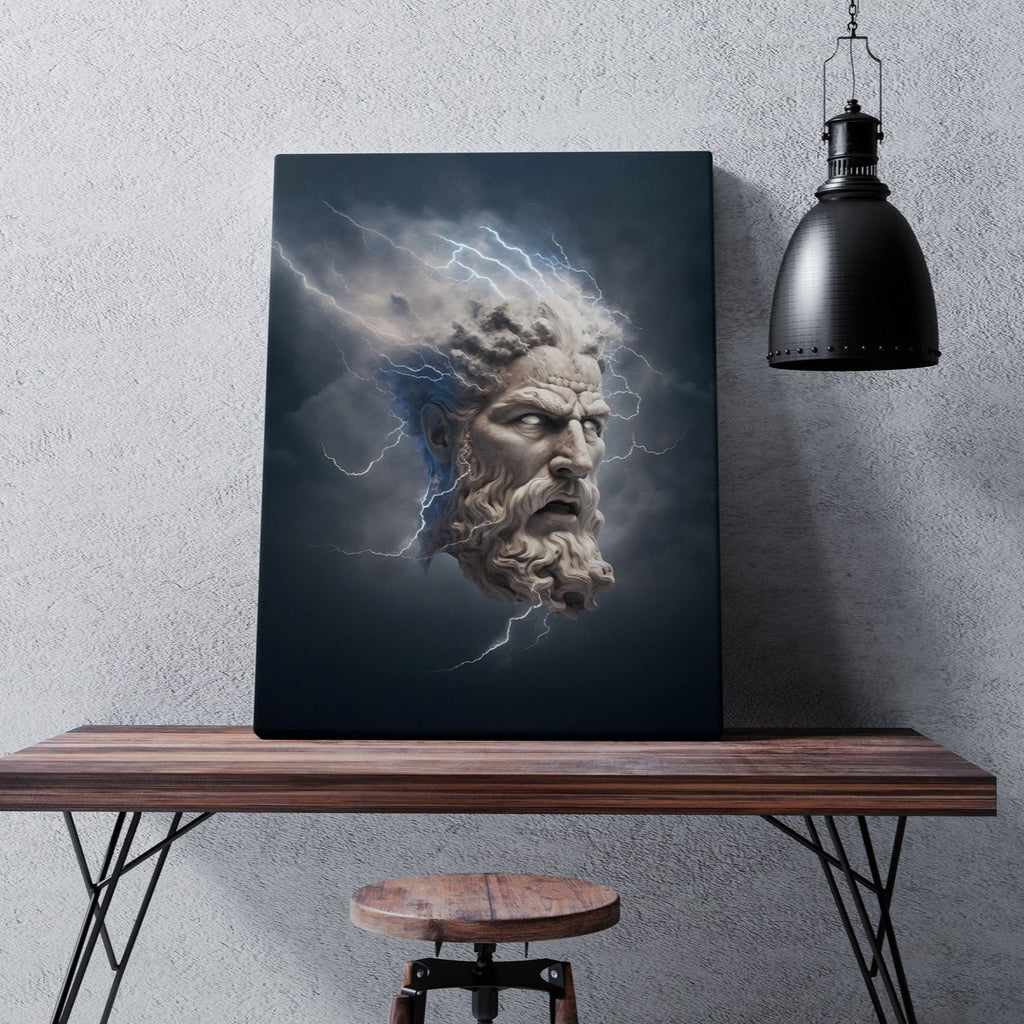 Greek God Print | Canvas wall art print by Wall Nostalgia. FREE SHIPPING on all orders. Custom Canvas Prints, Made in Calgary, Canada | Large canvas prints, framed canvas prints, Greek god canvas print | Greek print, Greek god print, Greek god art, Greek god canvas, Greek wall art, Greek statue print, Greek mythology