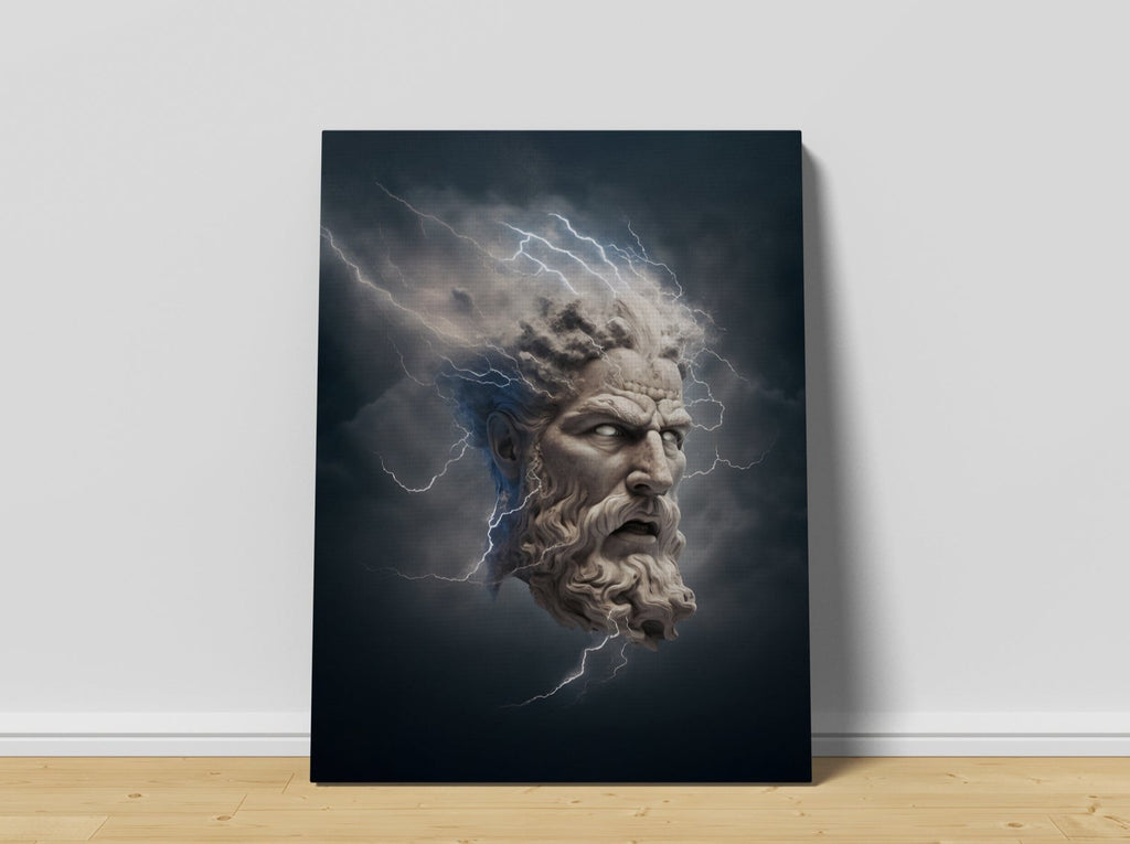 Greek God Print | Canvas wall art print by Wall Nostalgia. FREE SHIPPING on all orders. Custom Canvas Prints, Made in Calgary, Canada | Large canvas prints, framed canvas prints, Greek god canvas print | Greek print, Greek god print, Greek god art, Greek god canvas, Greek wall art, Greek statue print, Greek mythology