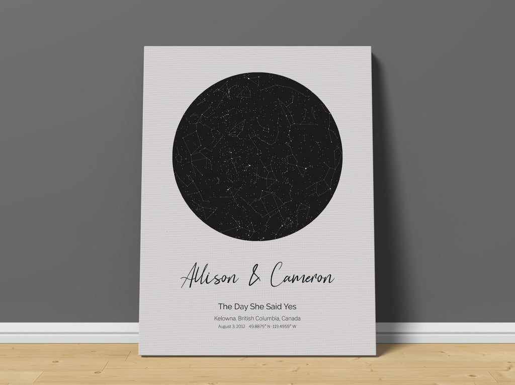 Custom Map Stars The Night Star Map - Create a custom Star Maps for Someone Special ...